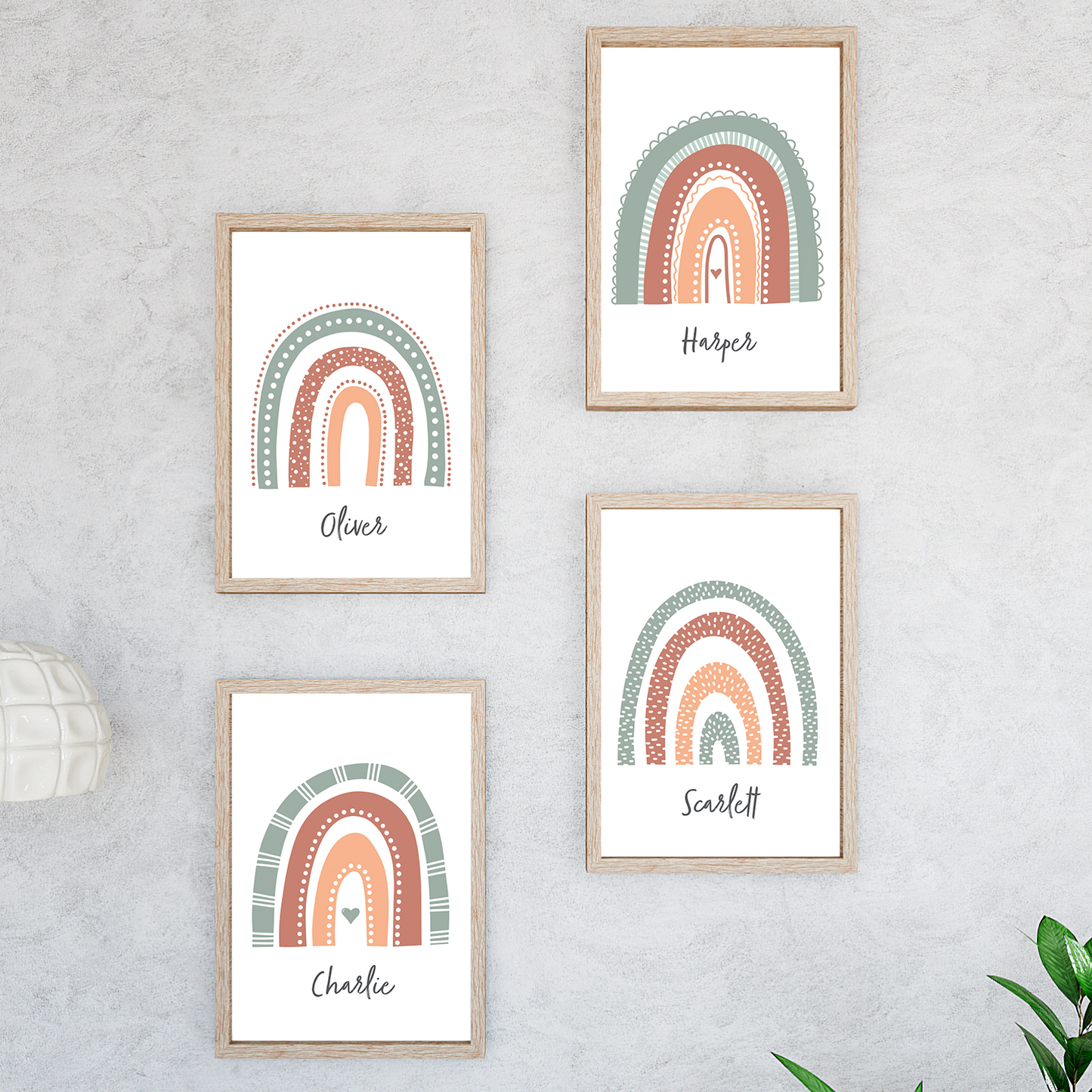 Rainbow Print (Set of 4)