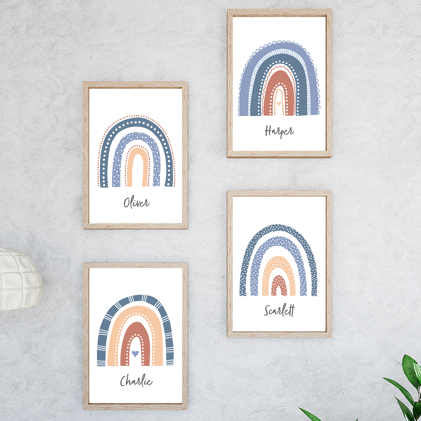 Rainbow Print (Set of 4)